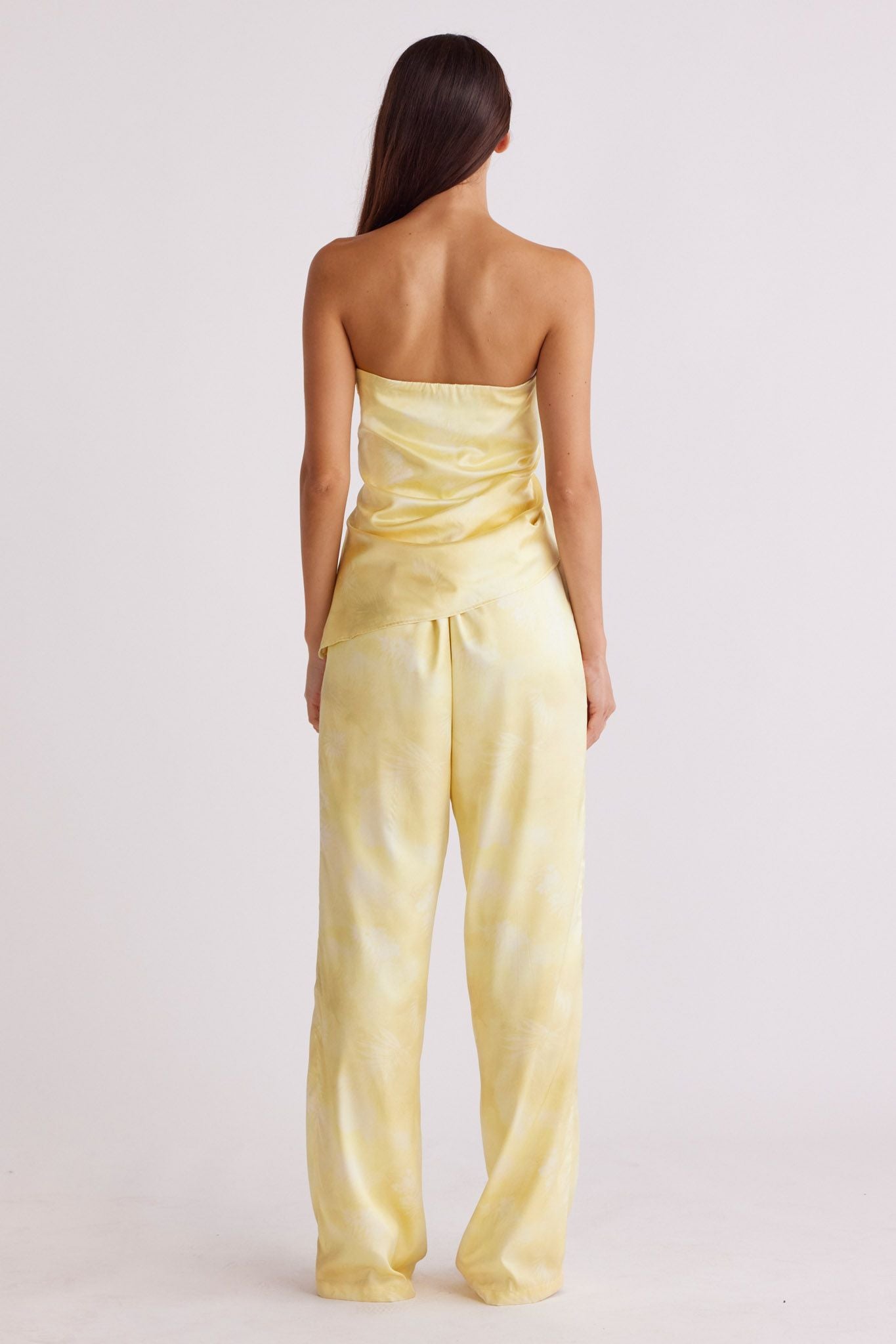 SNDYS LYRA PRINT TOP - PANNA COTTA