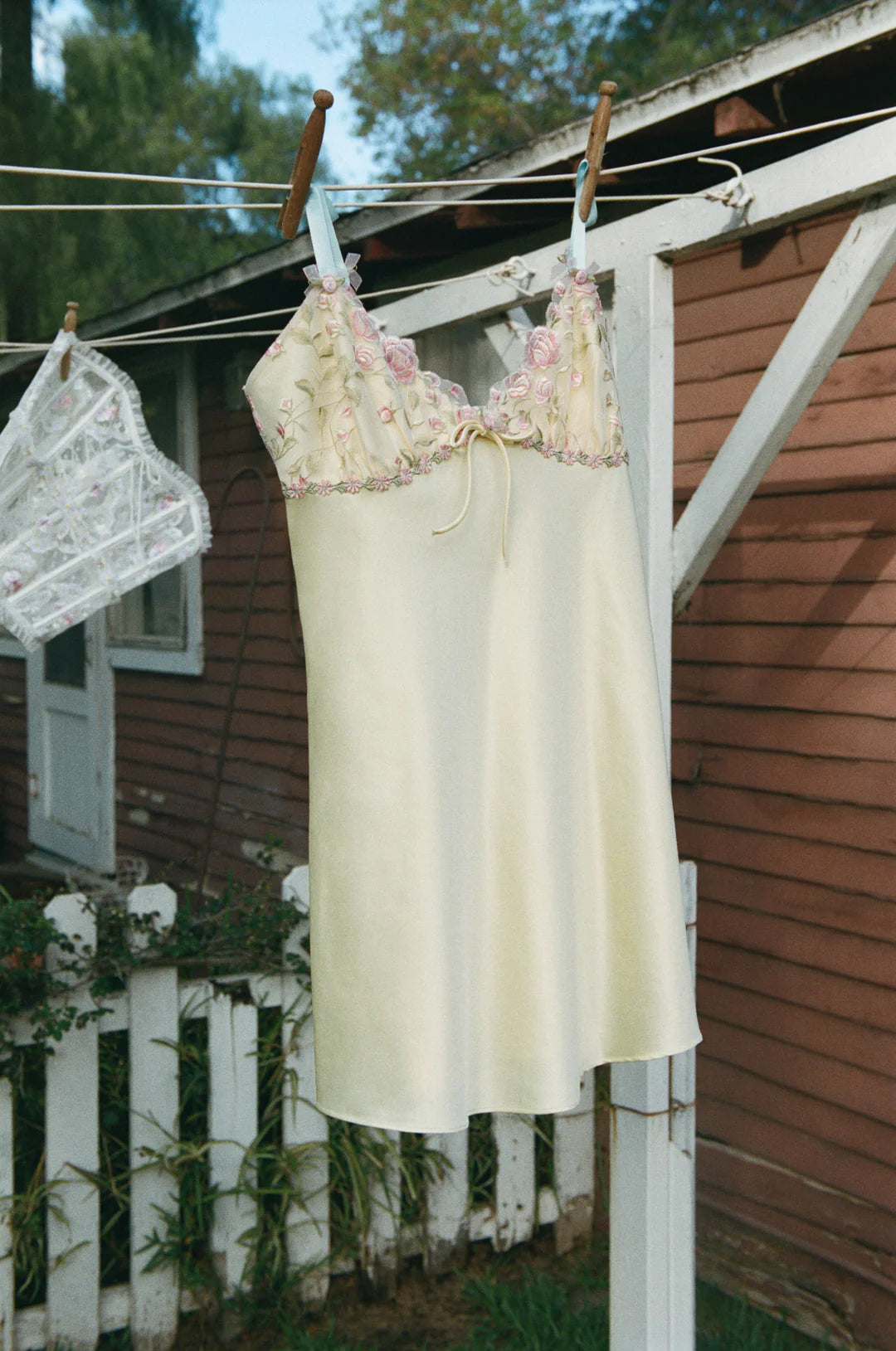 FOR LOVE AND LEMONS TWILIGHT ROSE SLIP DRESS