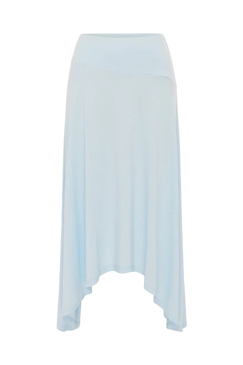 LUNE HANDKERCHIEF MIDI SKIRT - MIST