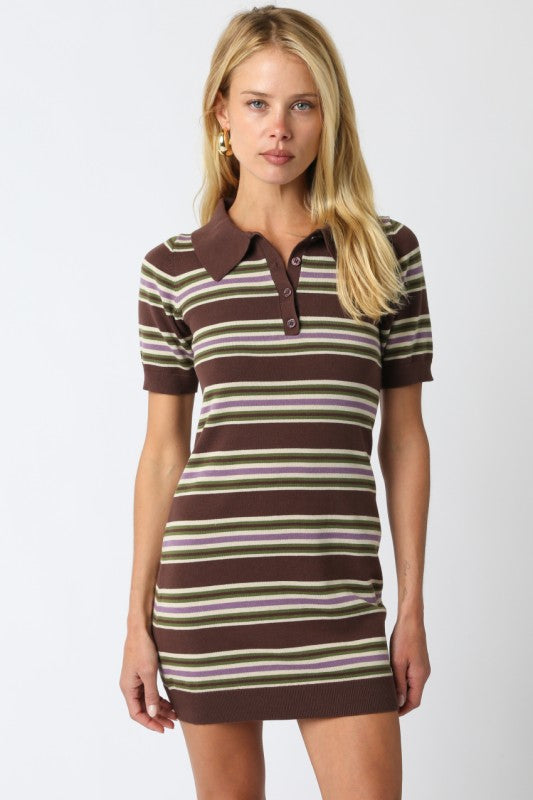 SIENNA STRIPE KNIT DRESS SIENNA STRIPE KNIT DRESS