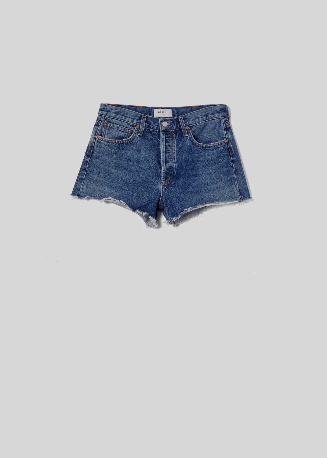 AGOLDE PARKER VINTAGE CUT OFF SHORT (WITH SLIT) - CAUTION