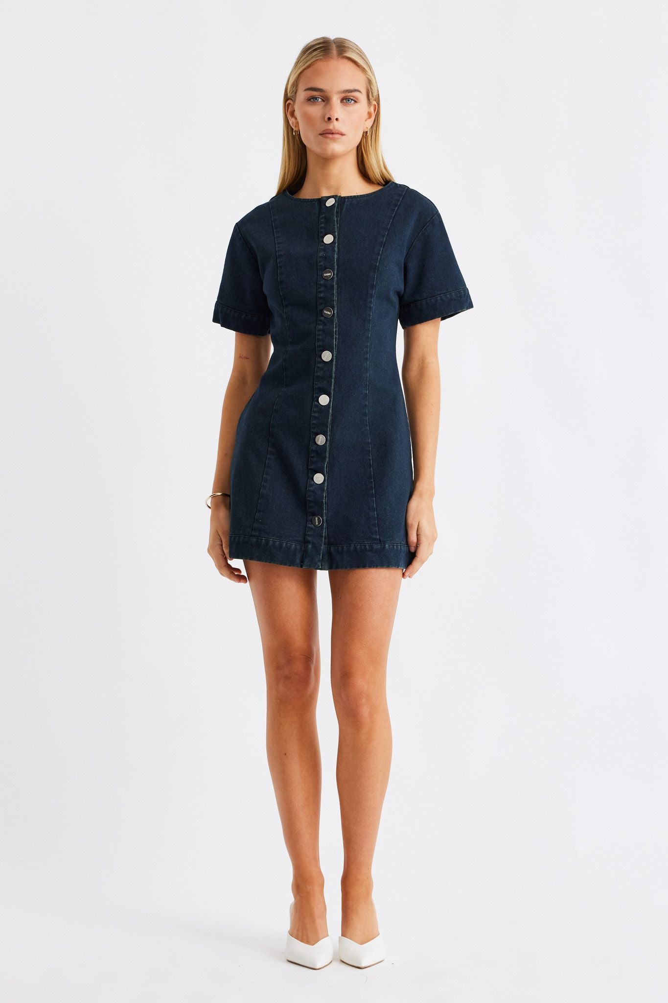 SNDYS TILLA DENIM MINI DRESS