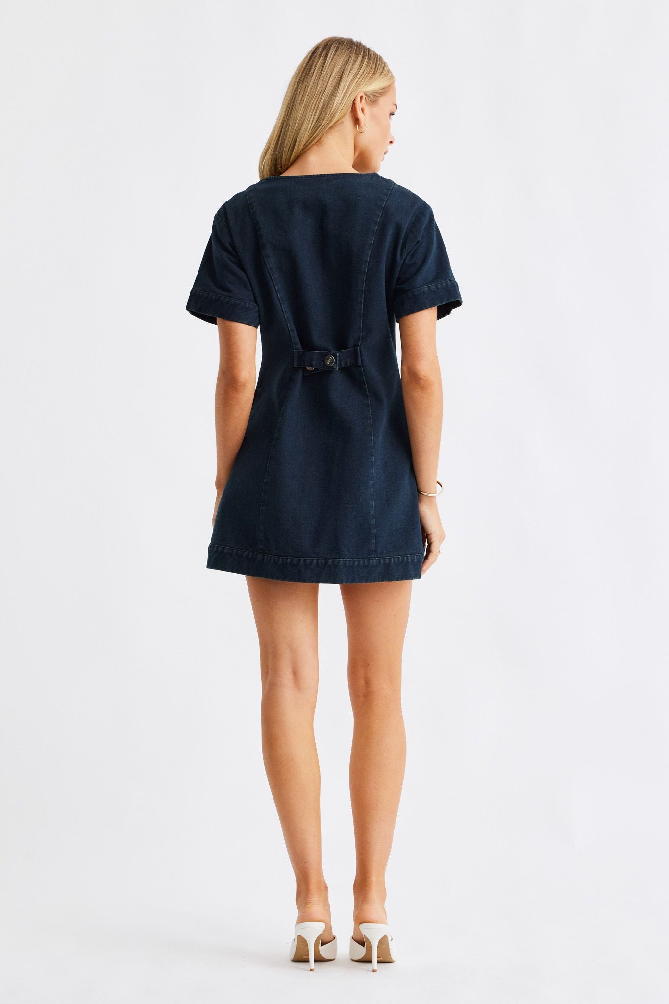 SNDYS TILLA DENIM MINI DRESS