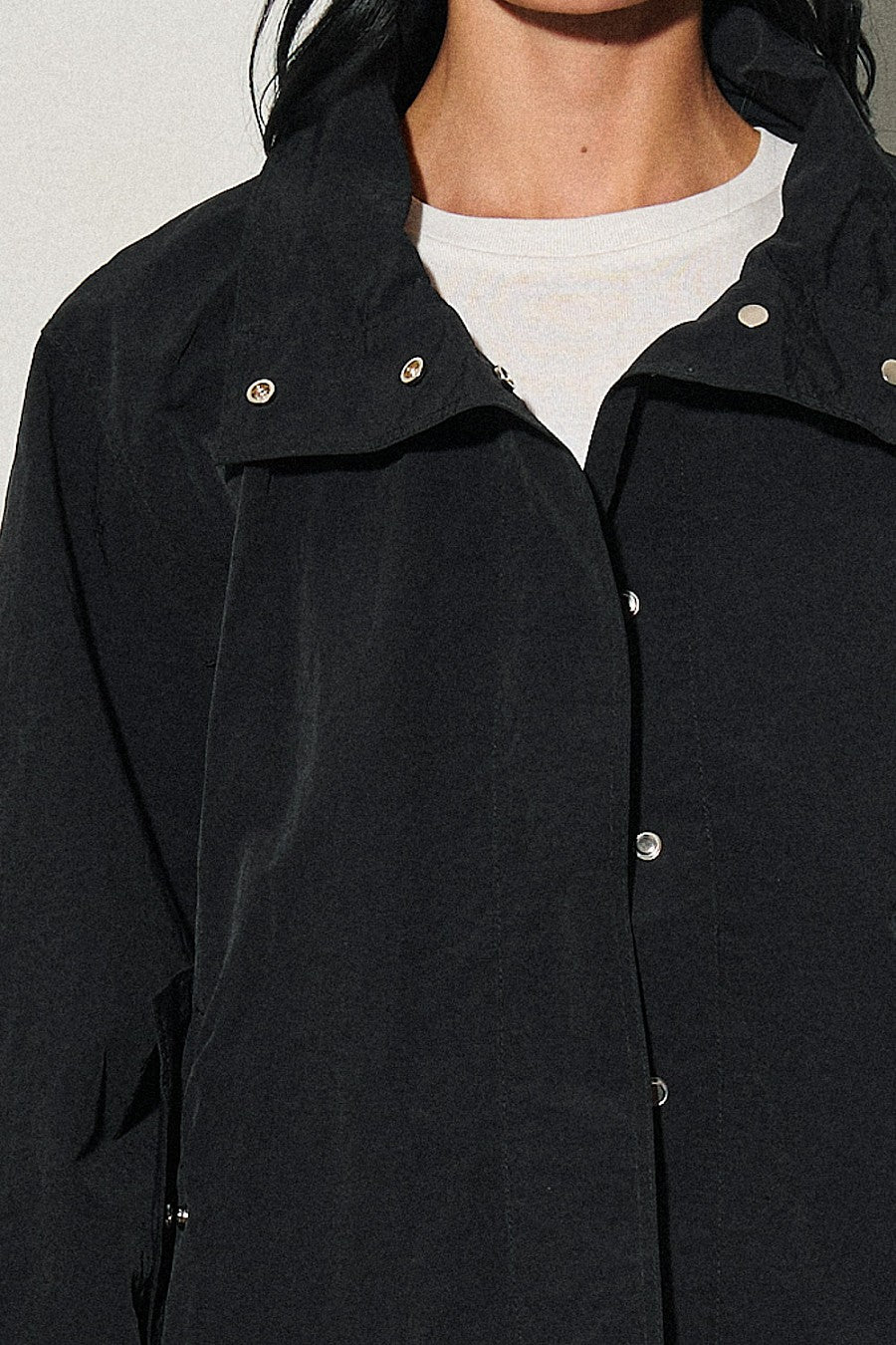 CAMDEN NYLON JACKET - JET BLACK
