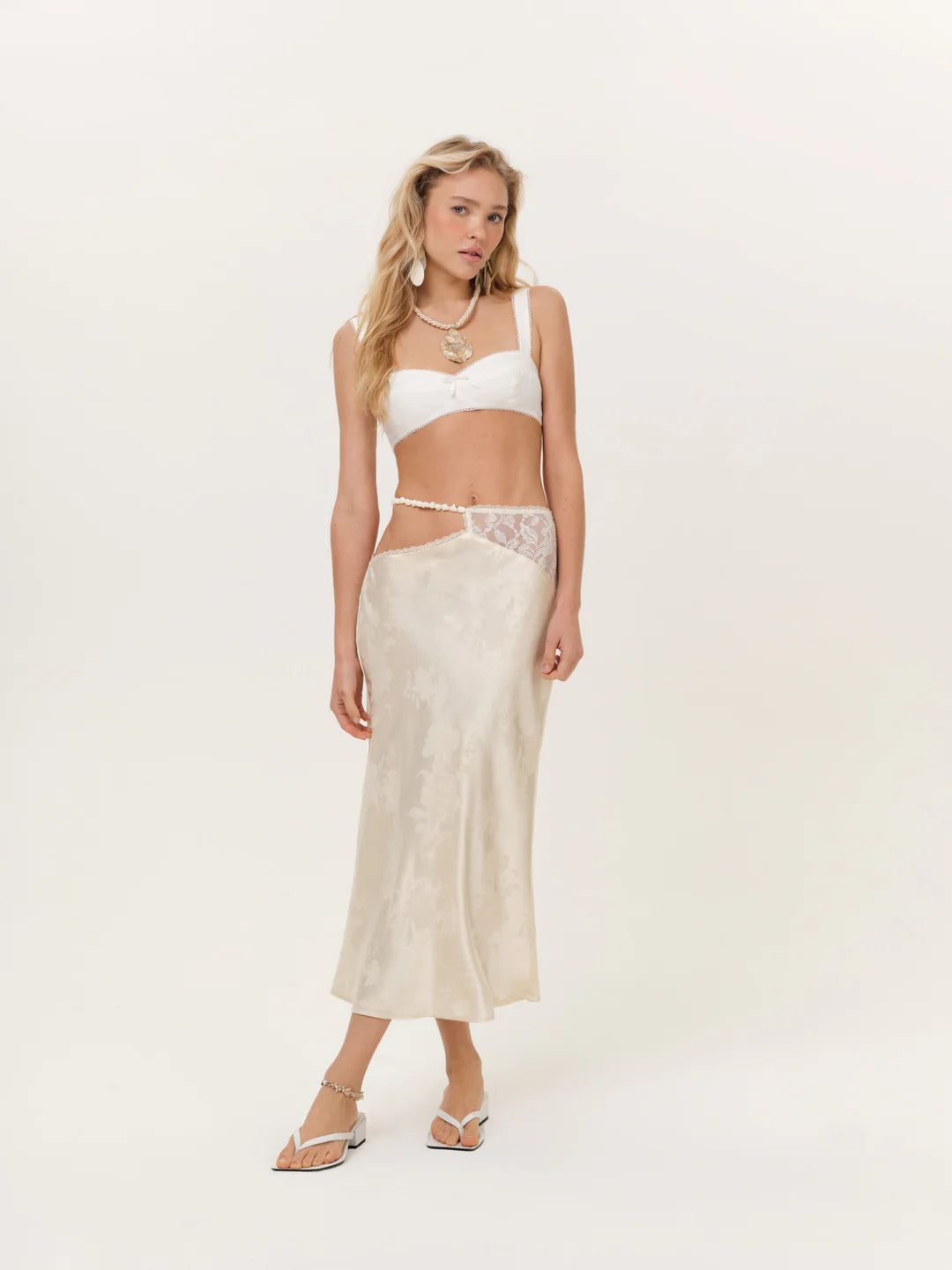 FOR LOVE AND LEMONS ADRIFT MIDI SKIRT
