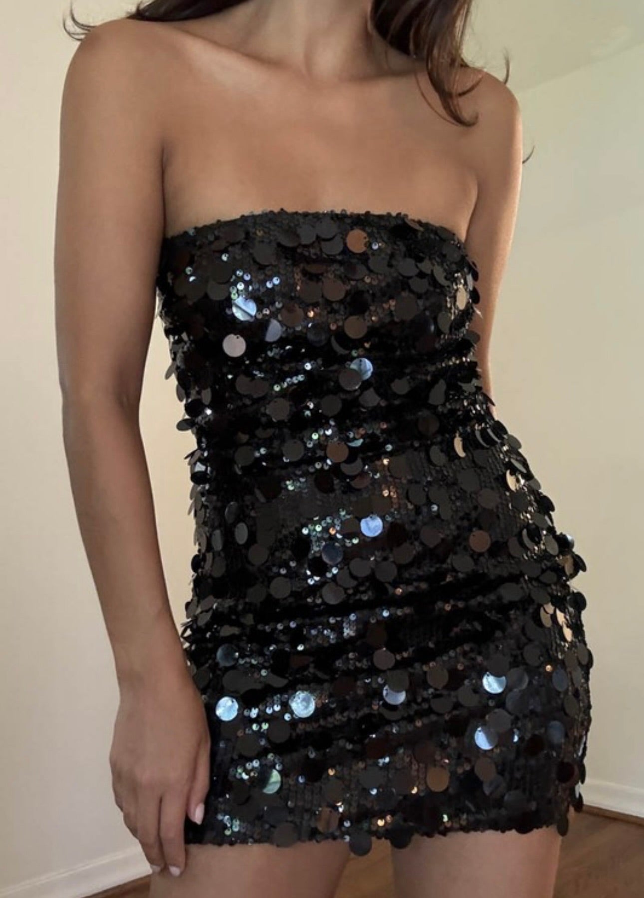 SEQUINS MINI DRESS