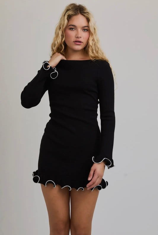 RIO MINI DRESS - BLACK