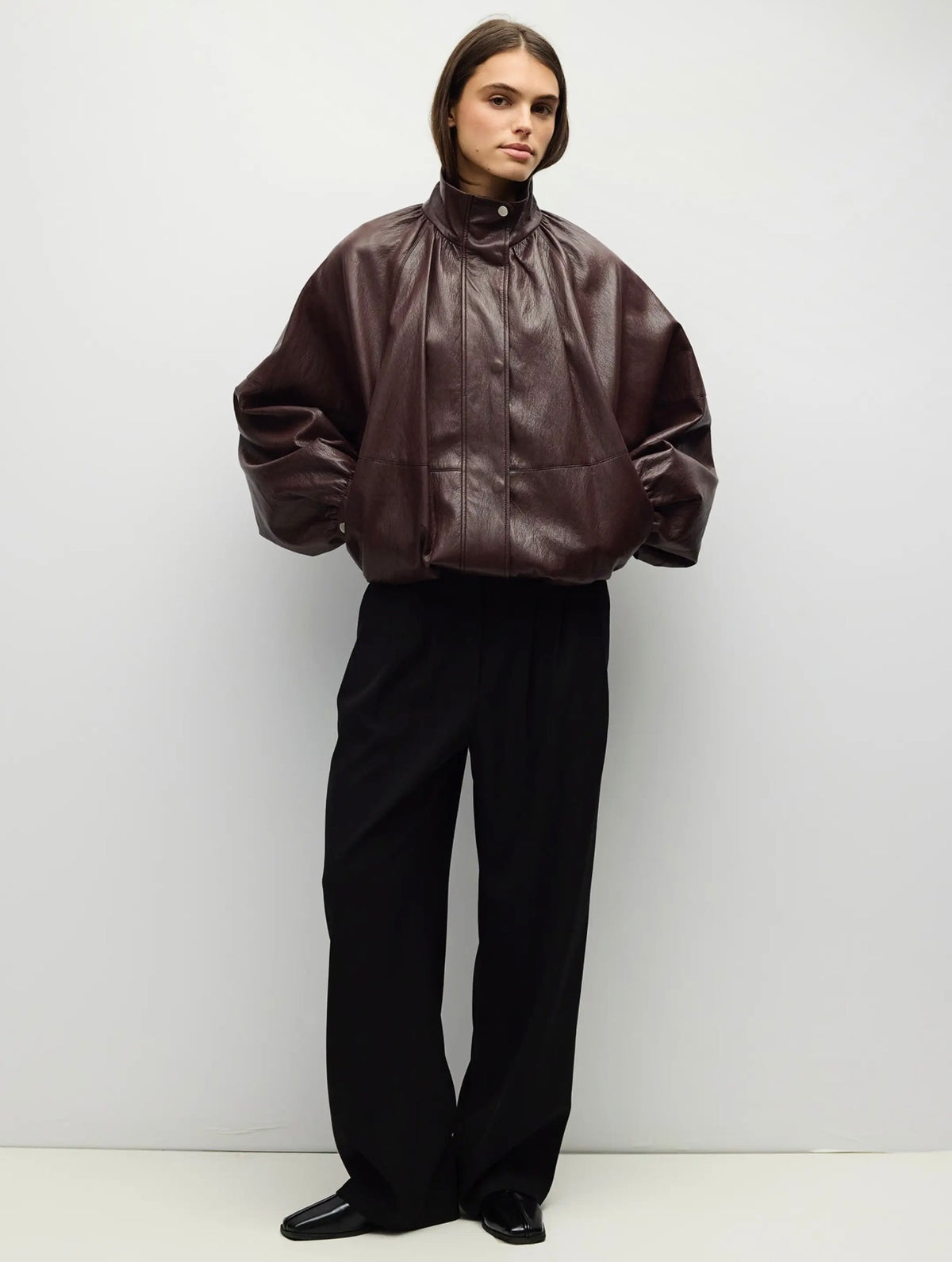 VICTORIA BOMBER - BURGUNDY