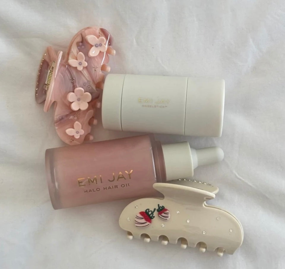 EMI JAY SWEETHEART CLIP IN PINK CHANTILLY ANGEL FOOD