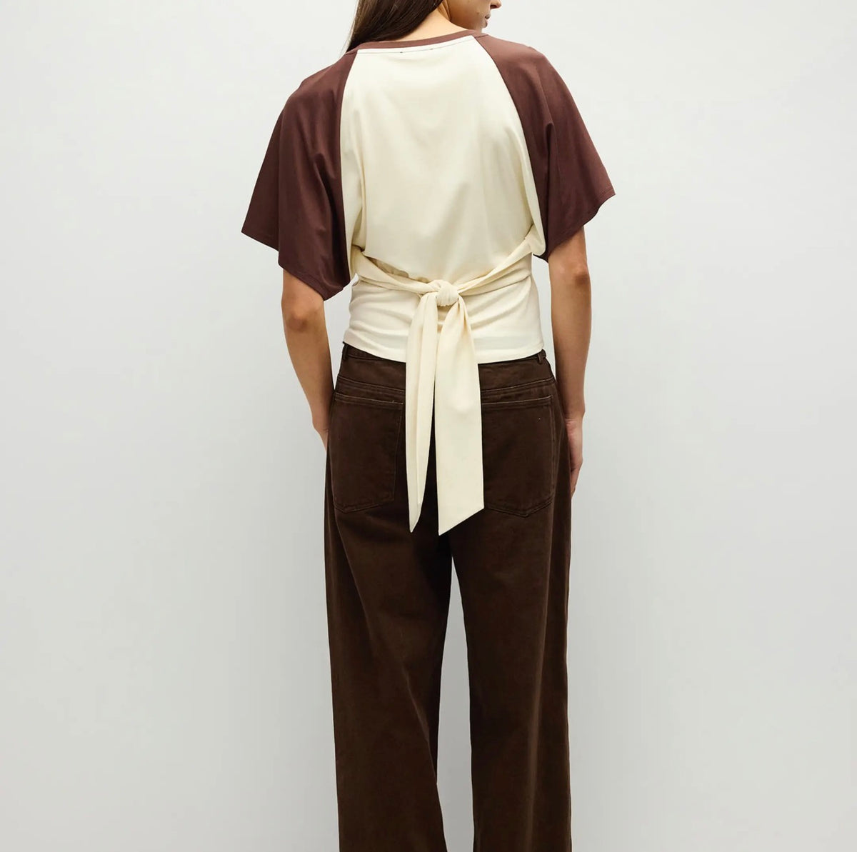 TAYLOR TOP | RAGLAN TIE BACK TOP