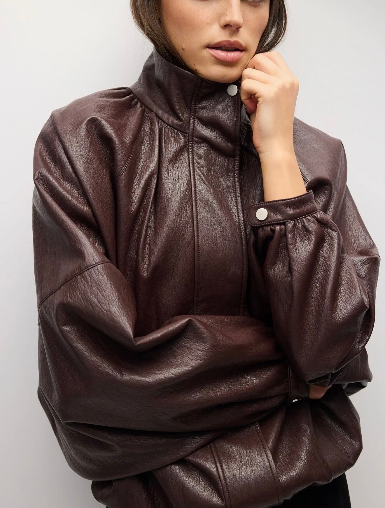 VICTORIA BOMBER - BURGUNDY