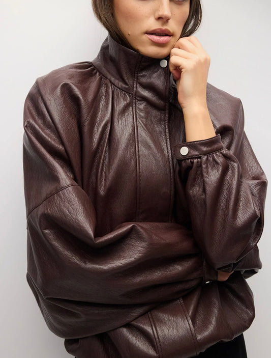 VICTORIA BOMBER - BURGUNDY