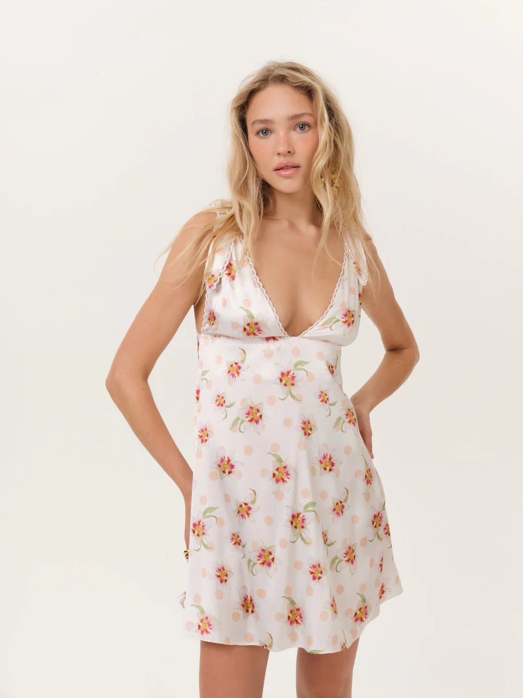FOR LOVE AND LEMONS SUNRISE LILY MINI DRESS