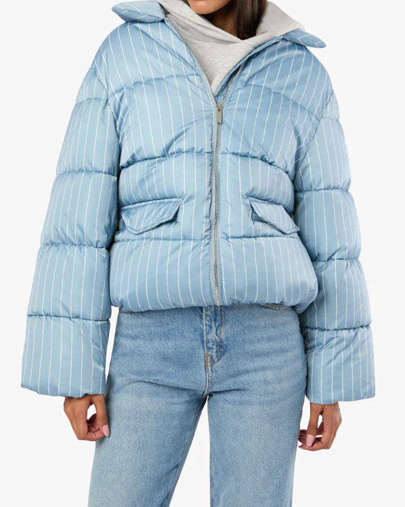 WEWOREWHAT COLLAR PUFFER JACKET