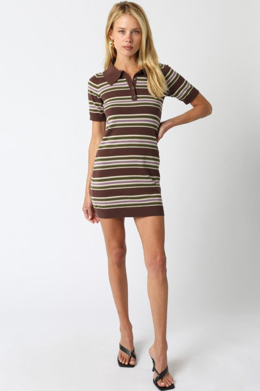 SIENNA STRIPE KNIT DRESS