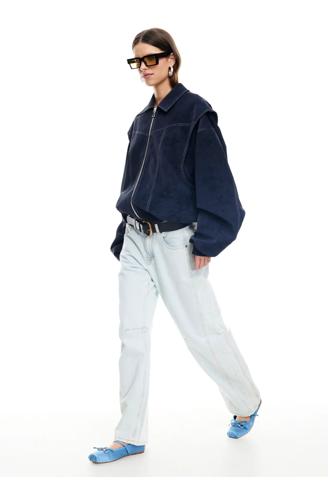 LIONESS VISTA BOMBER - WASHED NAVY