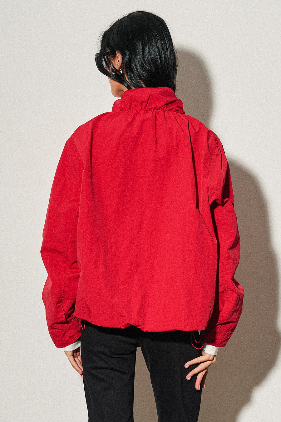 CAMDEN NYLON JACKET - CHERRY