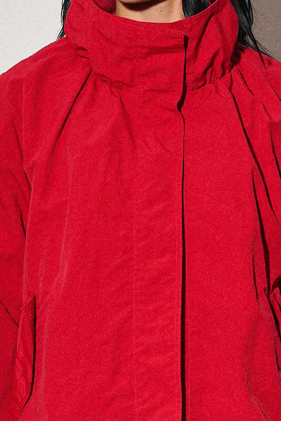 CAMDEN NYLON JACKET - CHERRY