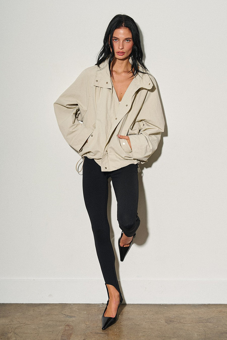 CAMDEN NYLON JACKET - LIGHT SAGE