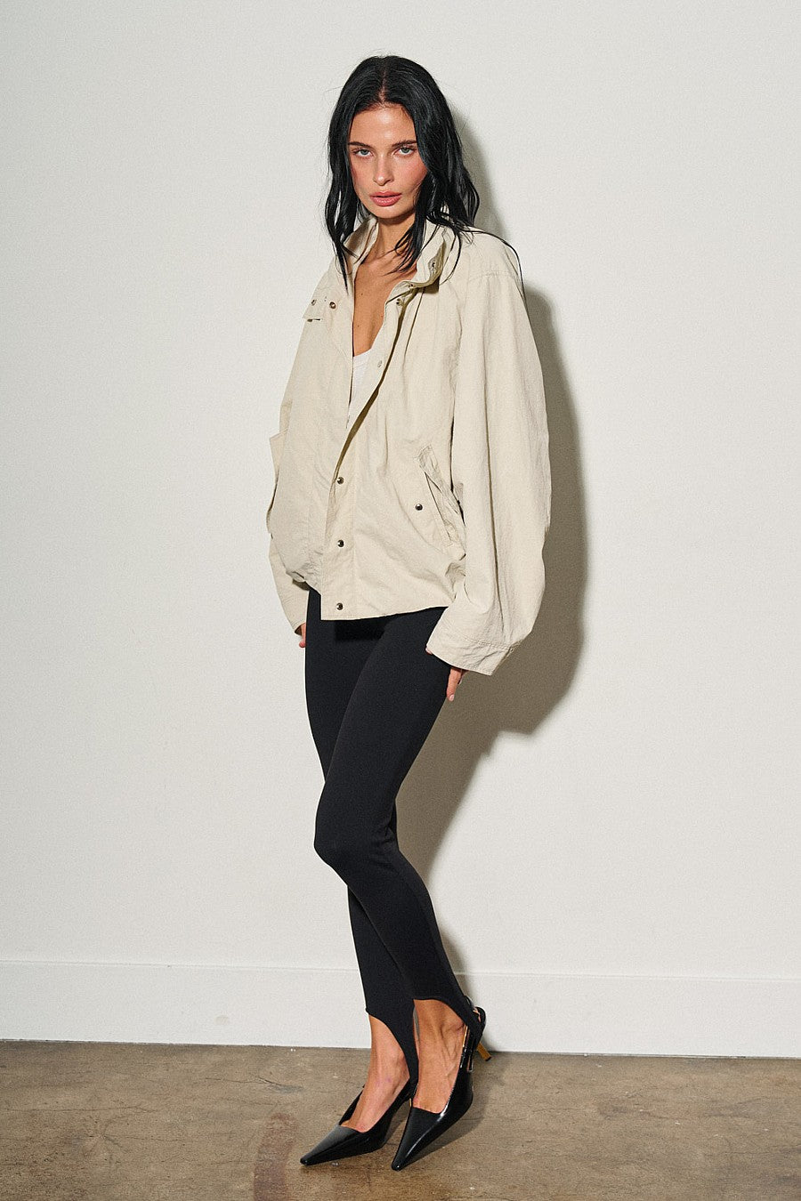 CAMDEN NYLON JACKET - LIGHT SAGE