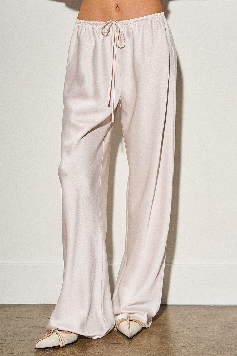 ROMA SATIN PANT - CLOUD