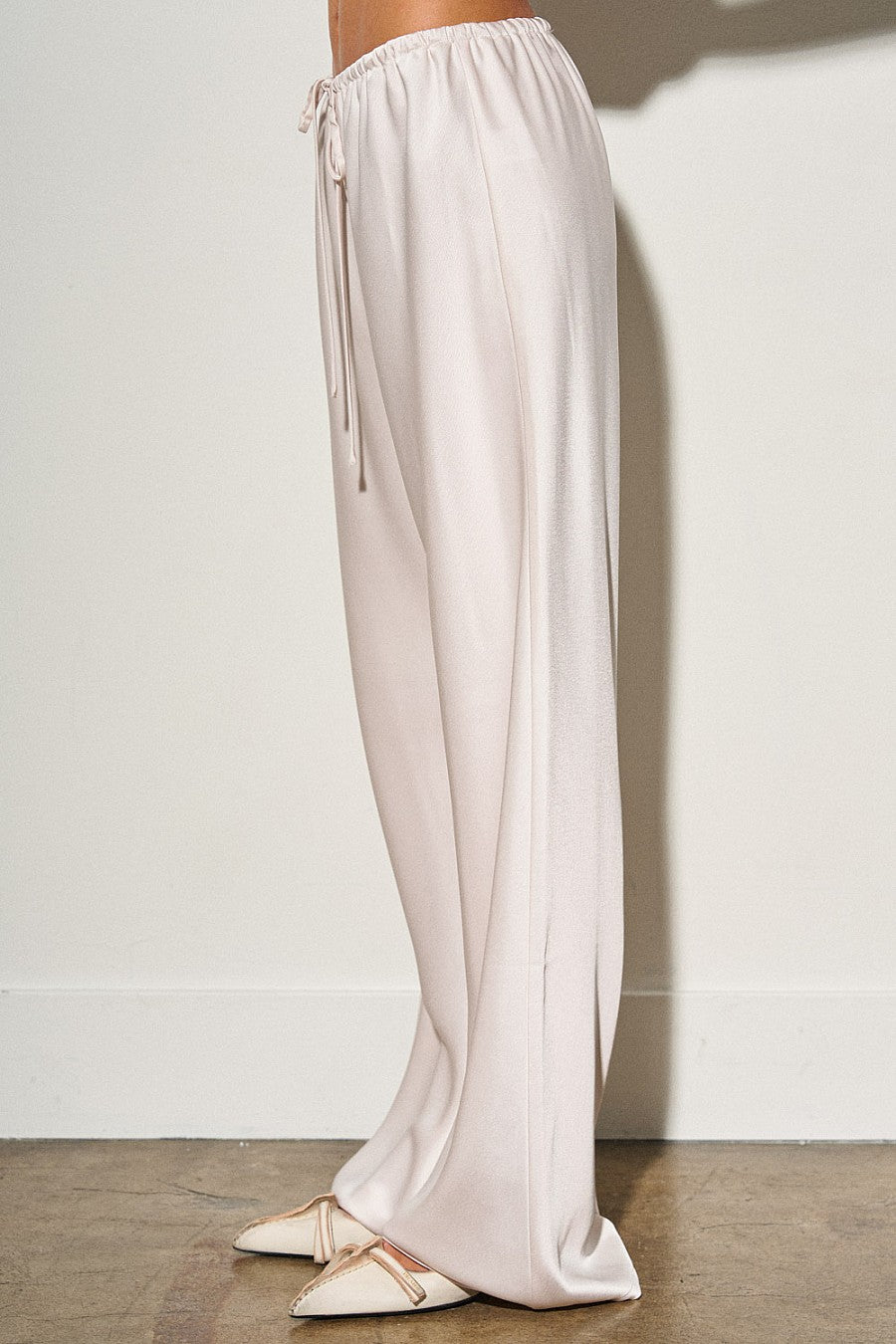 ROMA SATIN PANT - CLOUD