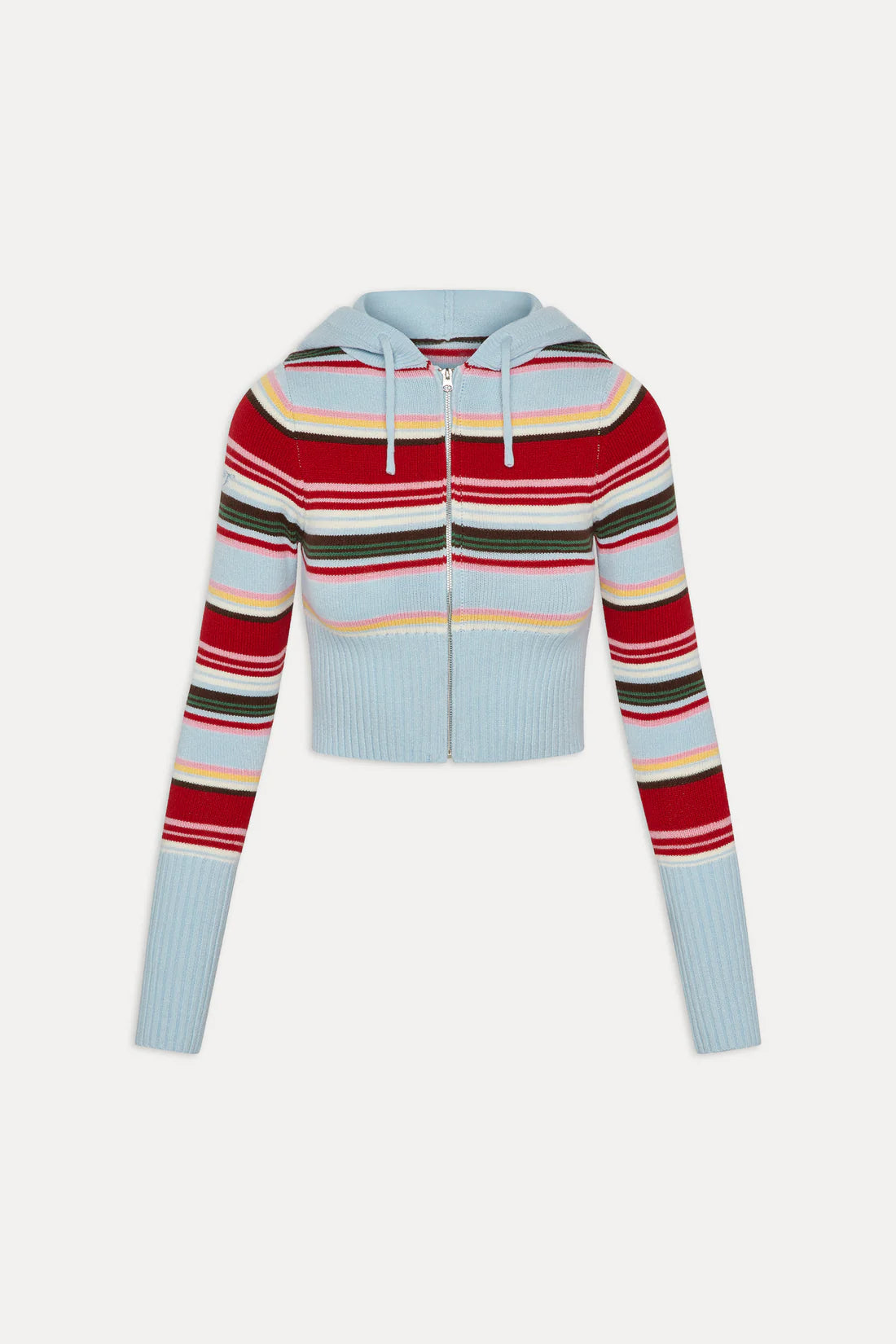 FRANKIES AIMIEE ZIP KNIT HOODIE