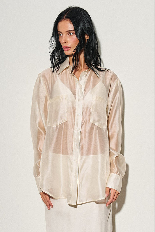 PALOMITA BLOUSE - CHAMPAGNE