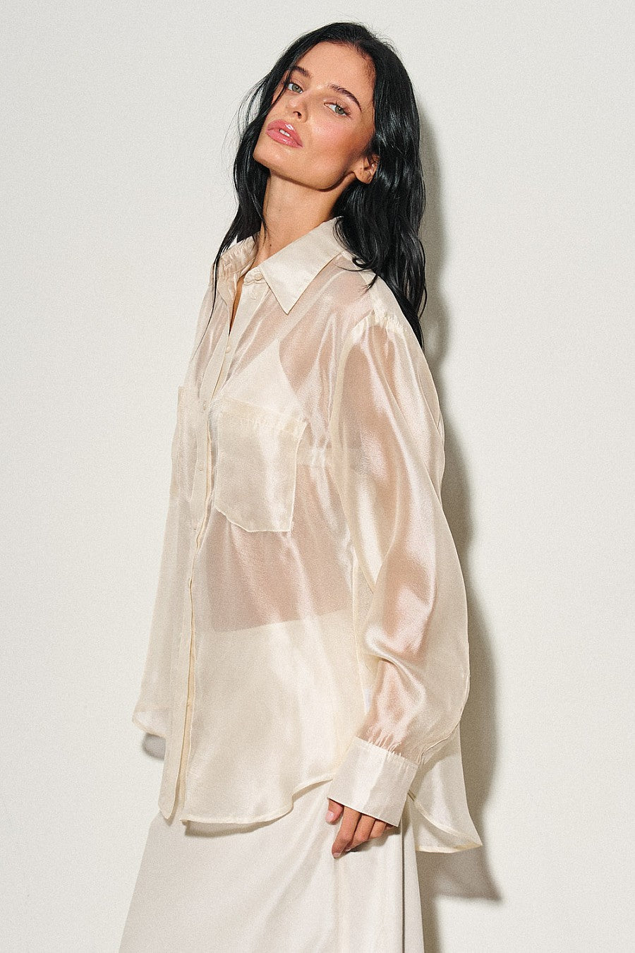 PALOMITA BLOUSE - CHAMPAGNE