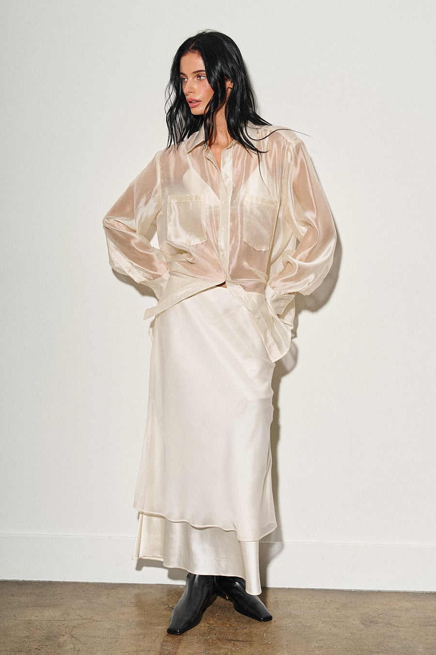 PALOMITA BLOUSE - CHAMPAGNE