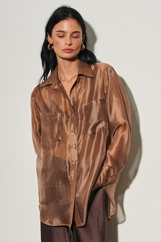 PALOMITA BLOUSE - TOFFEE