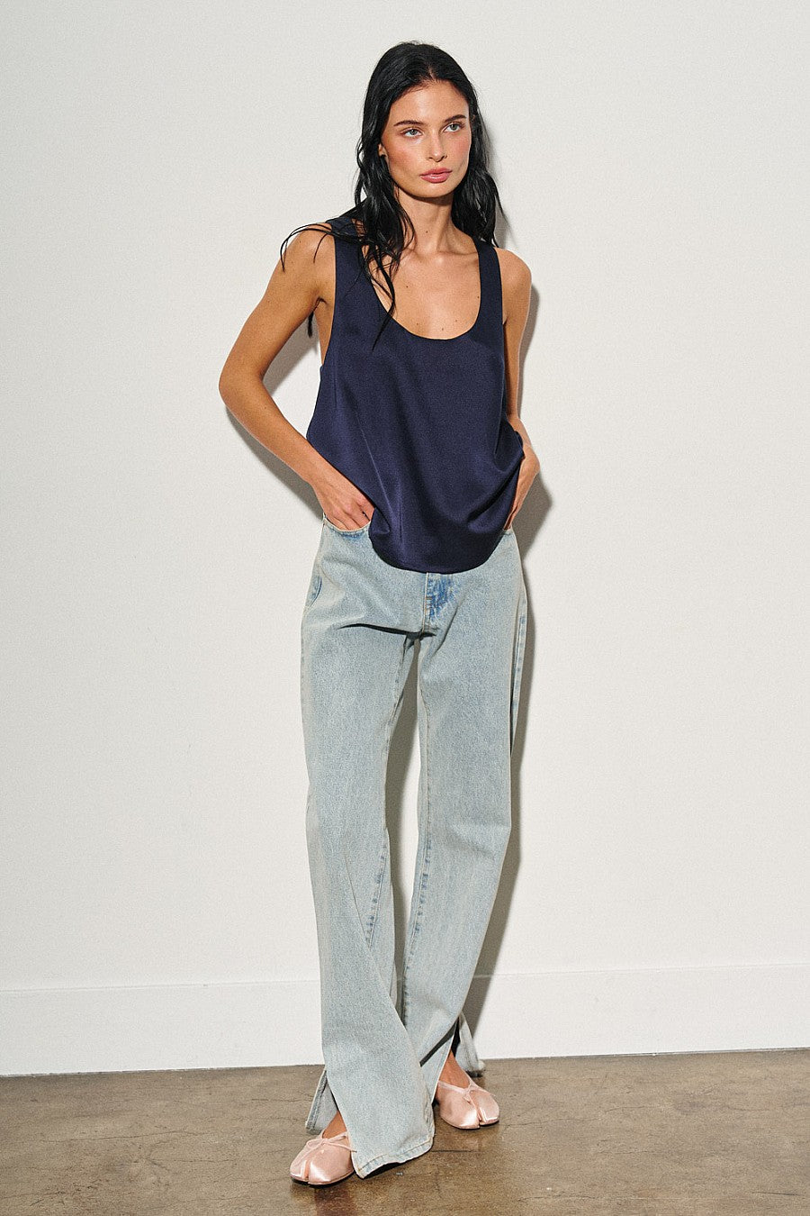 MOLLY SATIN TANK