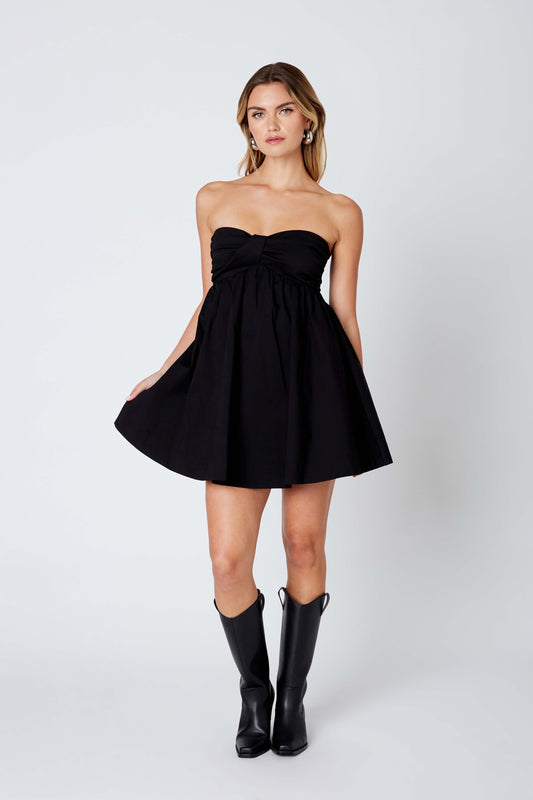 GRACIE MINI DRESS - BLACK