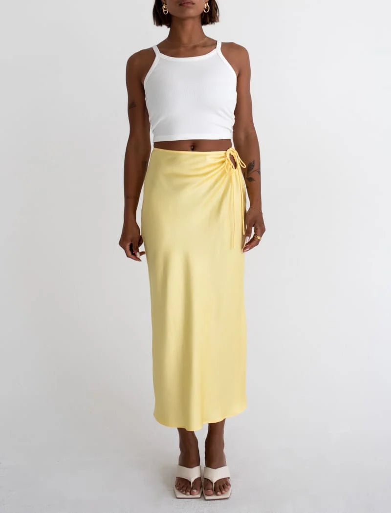 RUMORED KAUAI KEYHOLE MIDI SKIRT