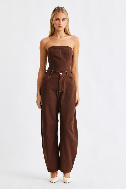 SNDYS LEX JEAN - CHOCOLATE