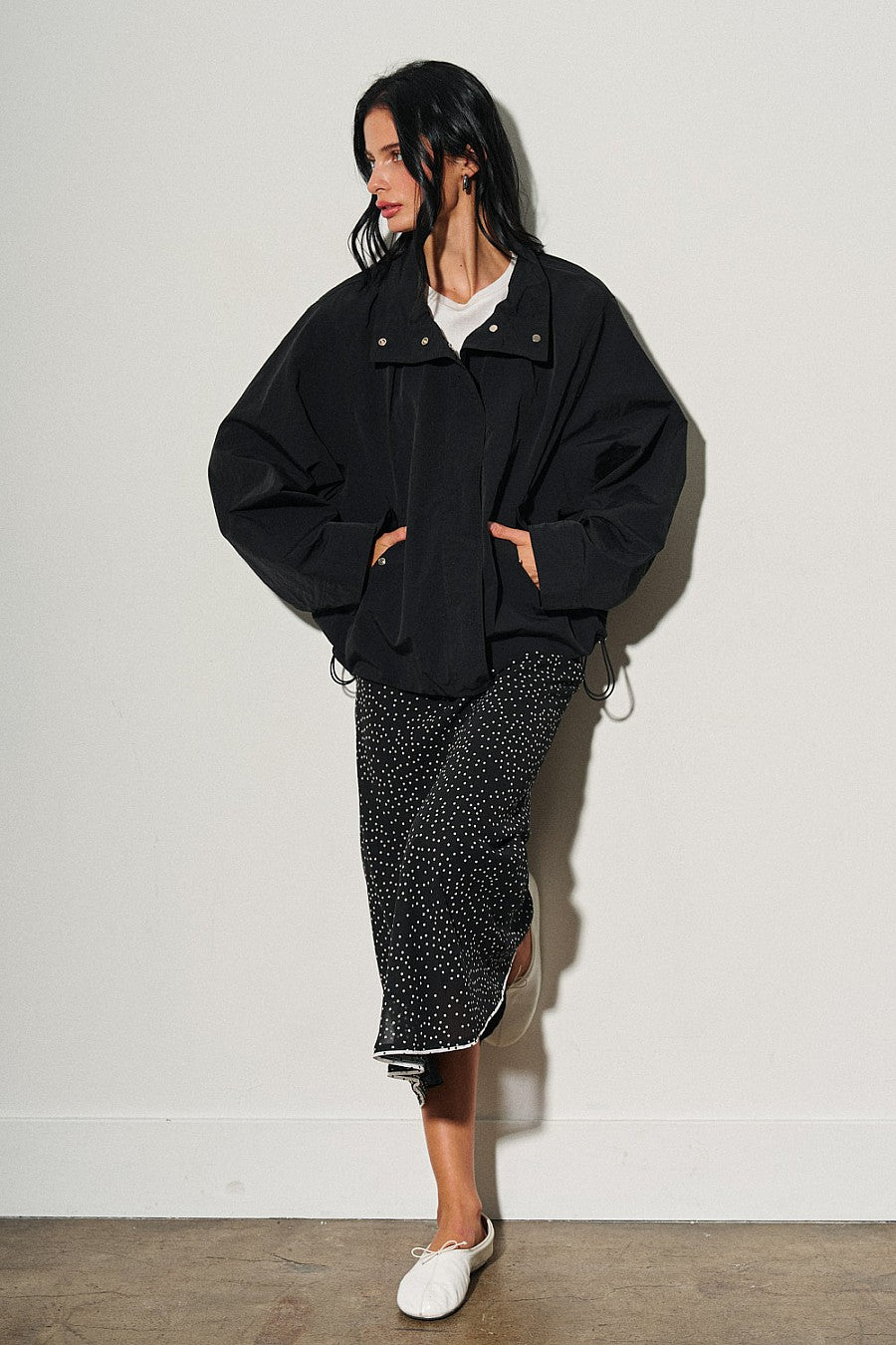 CAMDEN NYLON JACKET - JET BLACK