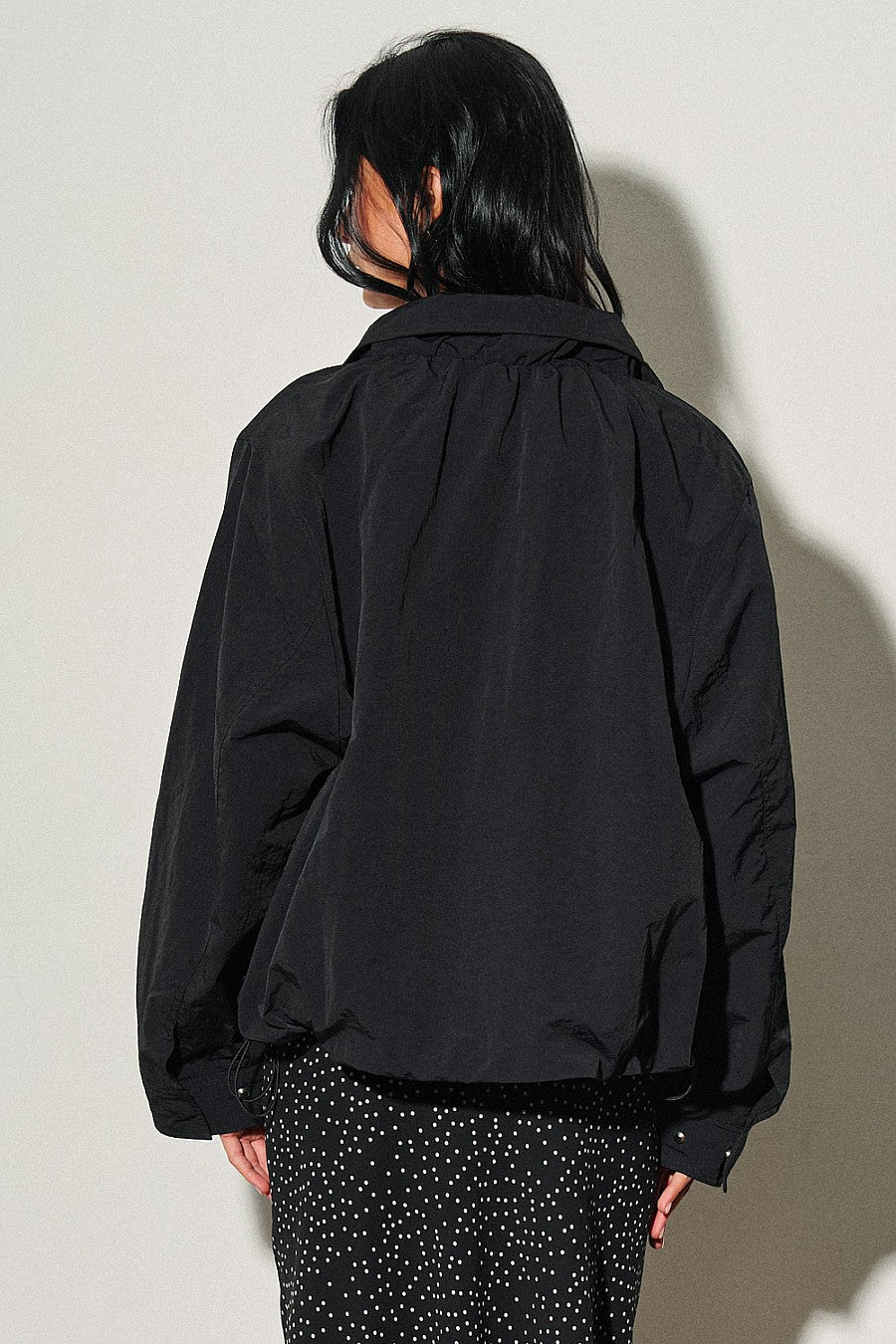 CAMDEN NYLON JACKET - JET BLACK