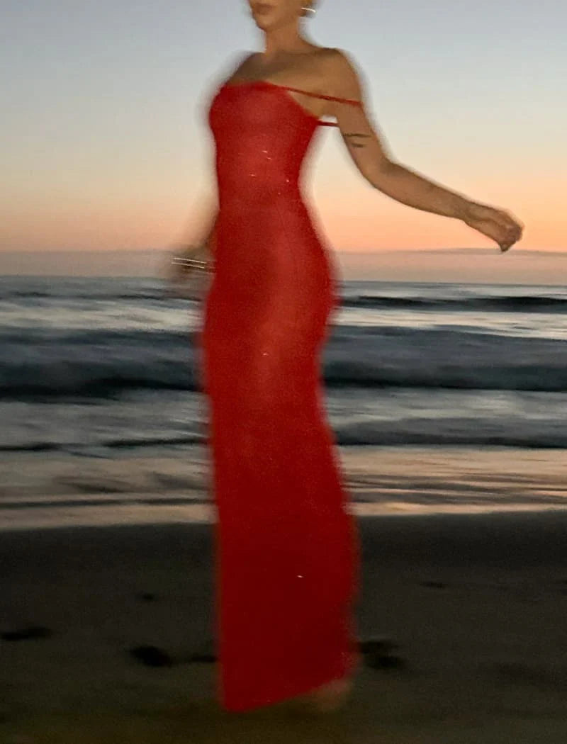 RUMORED PALM BEACH MAXI - RED