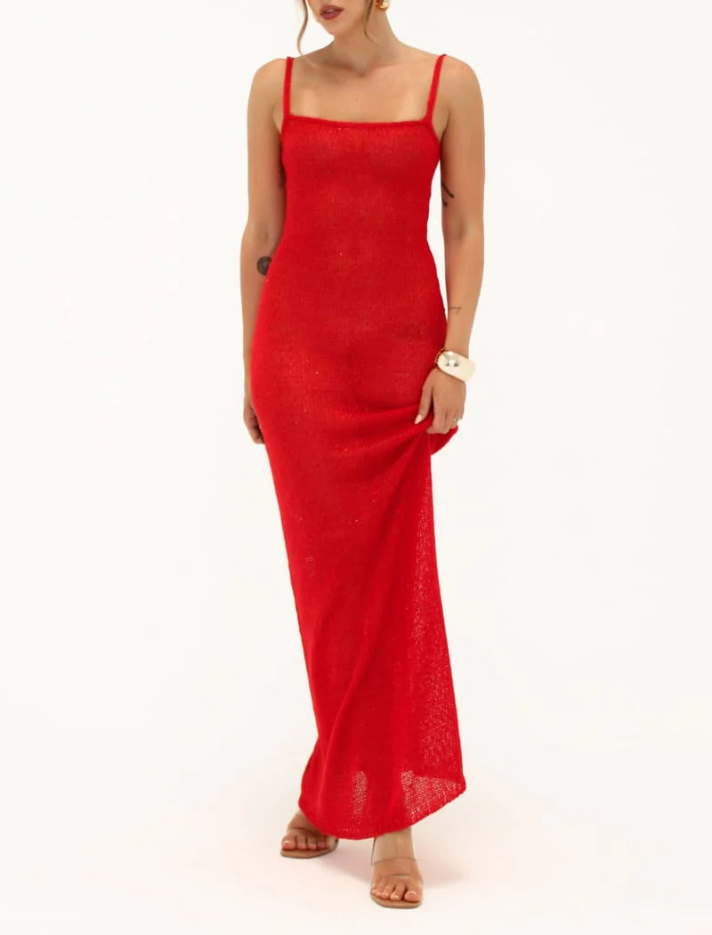 RUMORED PALM BEACH MAXI - RED