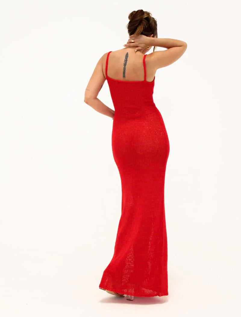 RUMORED PALM BEACH MAXI - RED