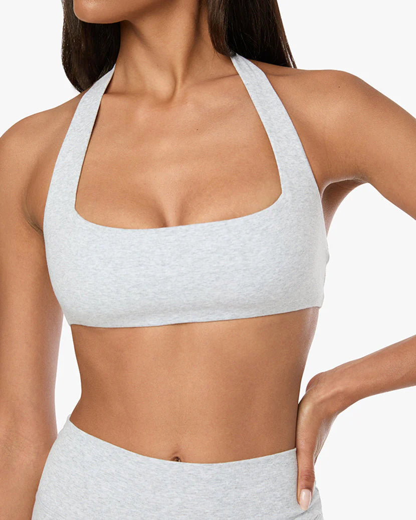 WEWOREWHAT SQUARE NECK HALTER BRA