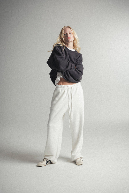 ELWOOD CORE STRAIGHT LEG SWEATPANT - VINTAGE WHITE