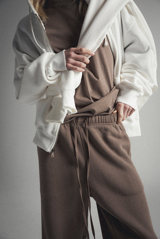 ELWOOD CORE STRAIGHT LEG SWEATPANT - VINTAGE BROWN