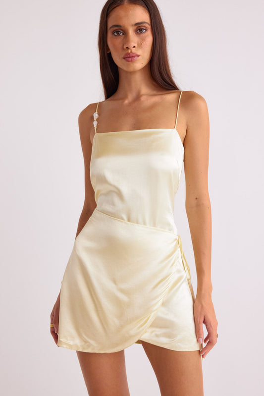 SNDYS SEREIRA MINI DRESS - LEMON