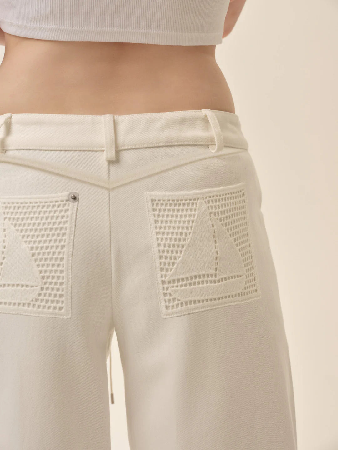 FOR LOVE AND LEMONS AGNES DENIM PANTS
