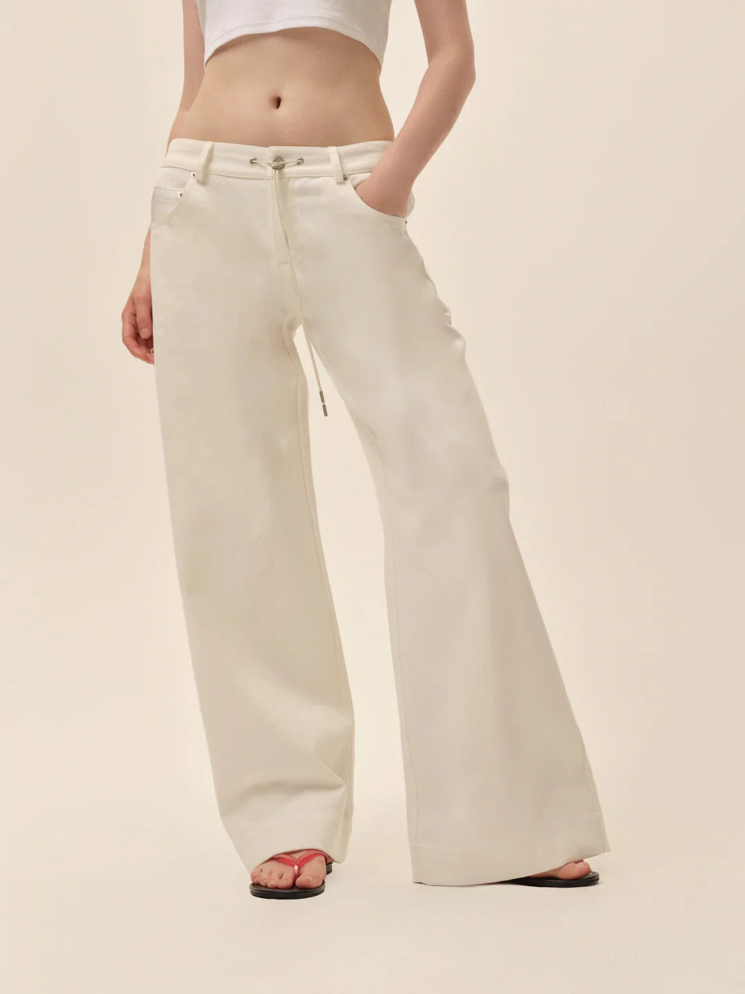 FOR LOVE AND LEMONS AGNES DENIM PANTS