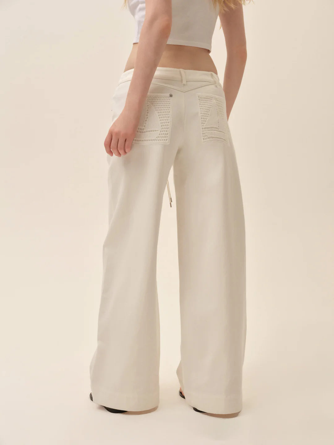 FOR LOVE AND LEMONS AGNES DENIM PANTS