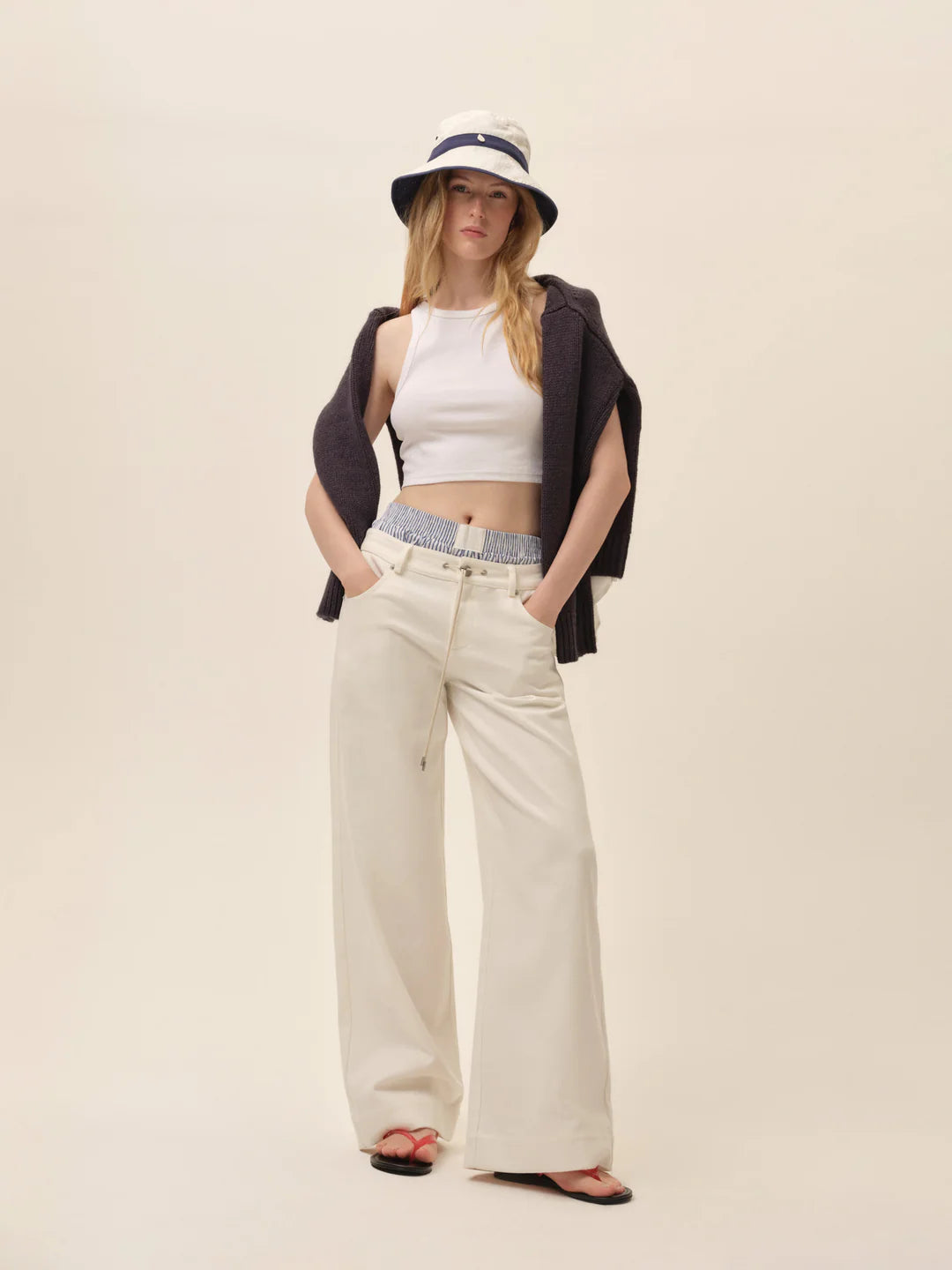 FOR LOVE AND LEMONS AGNES DENIM PANTS