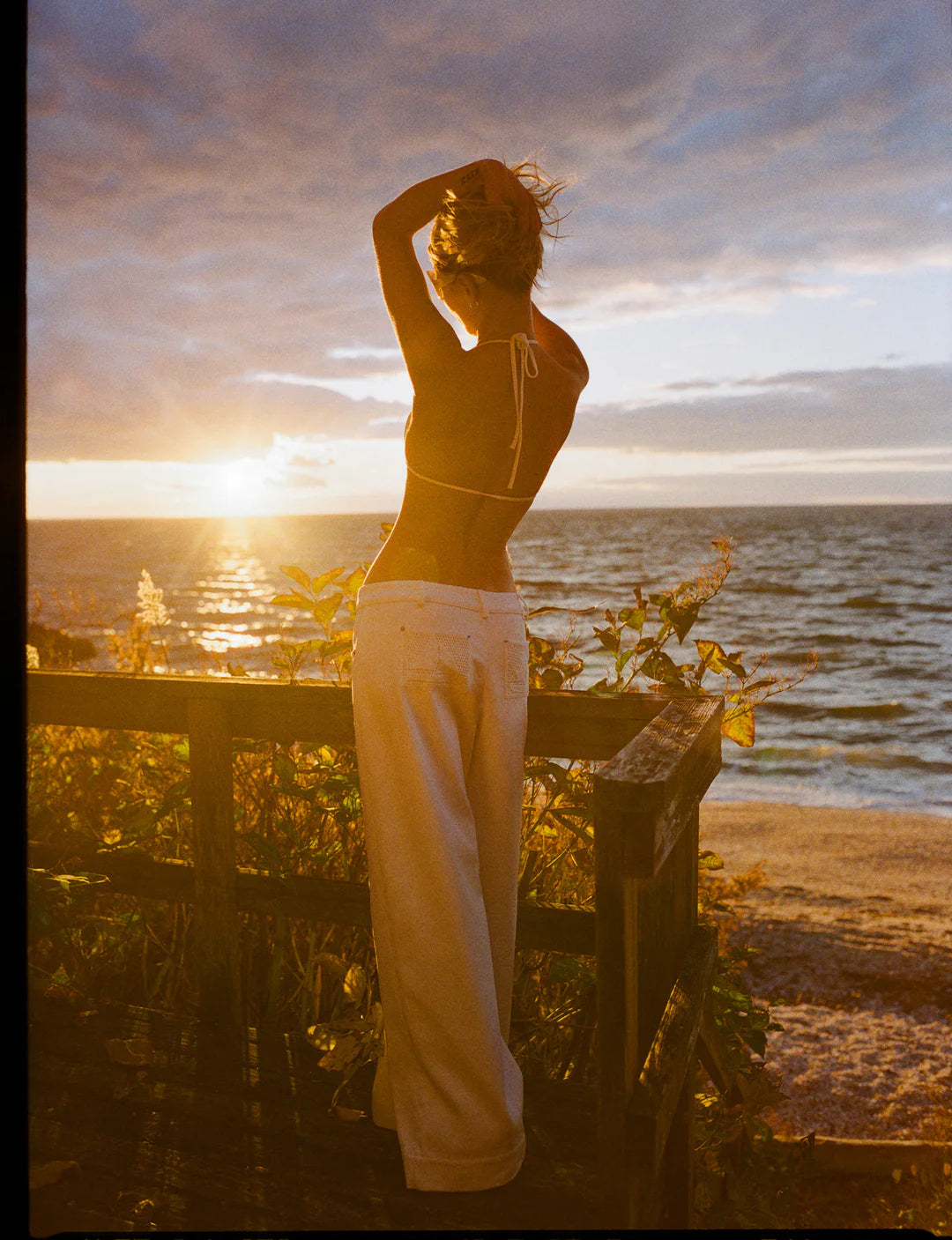 FOR LOVE AND LEMONS AGNES DENIM PANTS