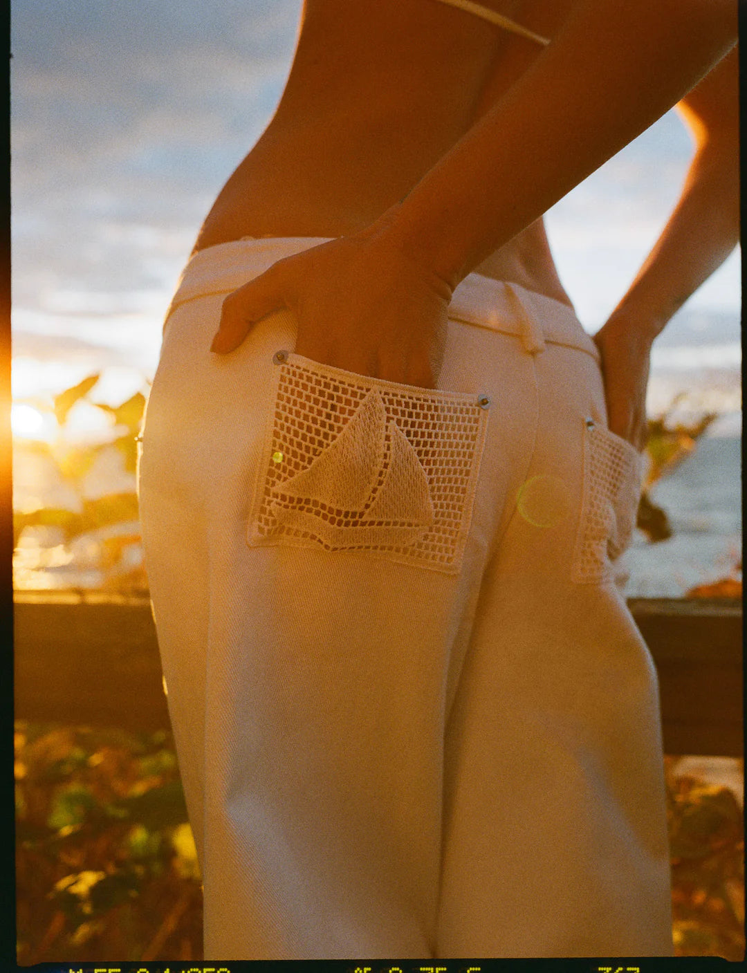 FOR LOVE AND LEMONS AGNES DENIM PANTS